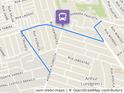 Mapa da parada