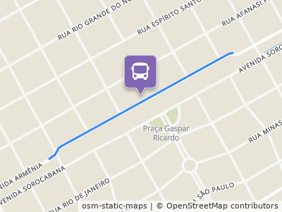 Mapa da parada