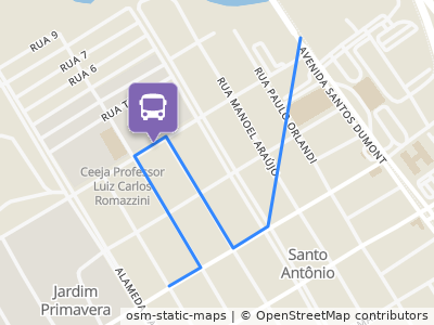 Mapa da parada