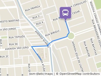 Mapa da parada