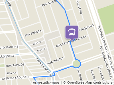 Mapa da parada