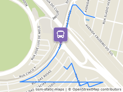 Mapa da parada