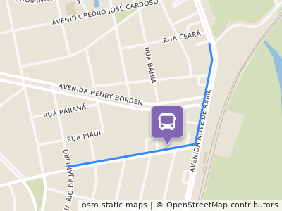 Mapa da parada
