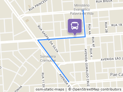 Mapa da parada