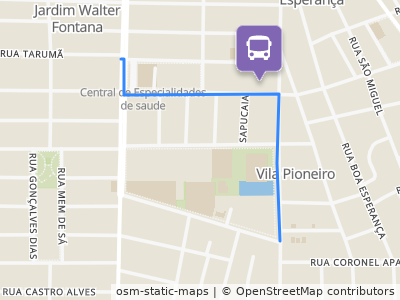 Mapa da parada