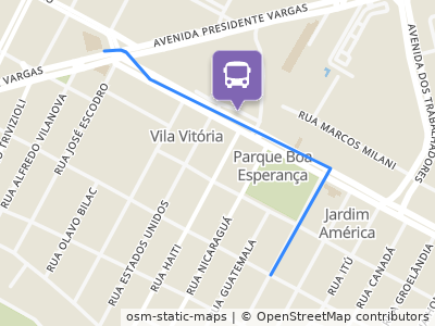 Mapa da parada