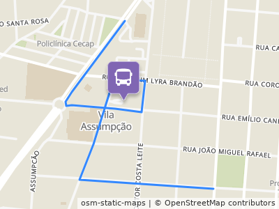 Mapa da parada