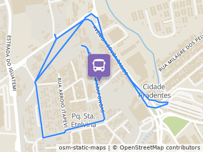 Mapa da parada