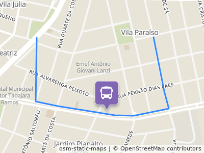Mapa da parada