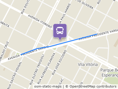 Mapa da parada