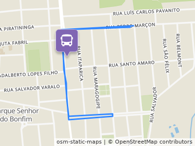 Mapa da parada