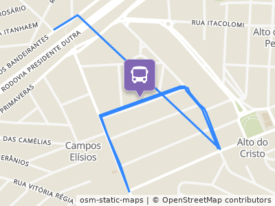 Mapa da parada