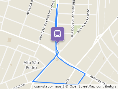 Mapa da parada