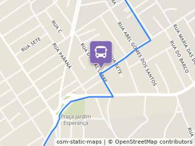 Mapa da parada