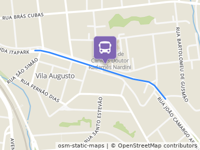 Mapa da parada