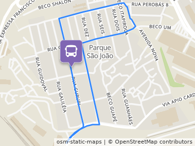 Mapa da parada