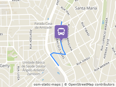 Mapa da parada