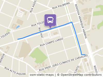 Mapa da parada
