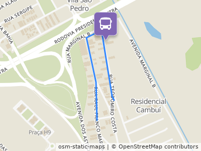 Mapa da parada
