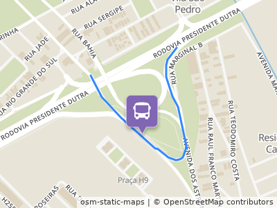 Mapa da parada