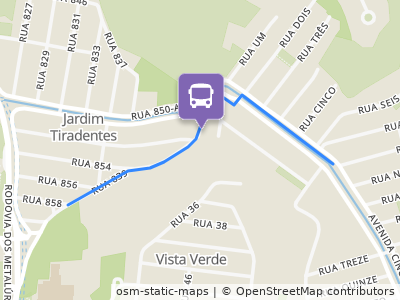 Mapa da parada
