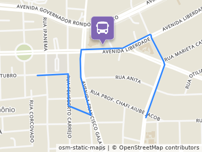 Mapa da parada