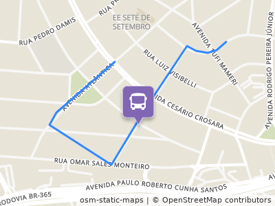 Mapa da parada