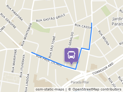 Mapa da parada