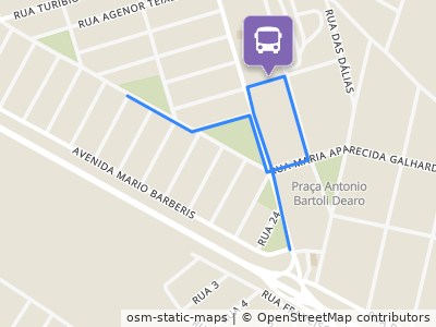 Mapa da parada