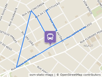 Mapa da parada