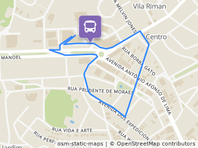 Mapa da parada