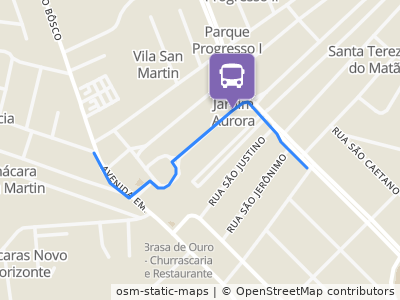 Mapa da parada