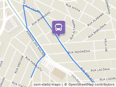 Mapa da parada