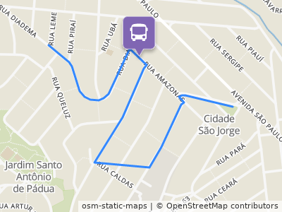 Mapa da parada