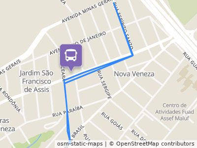 Mapa da parada