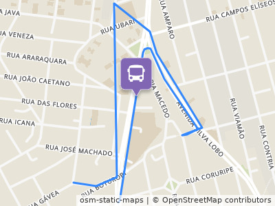 Mapa da parada