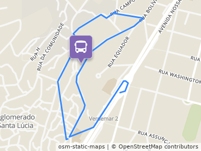 Mapa da parada
