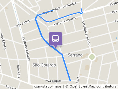 Mapa da parada