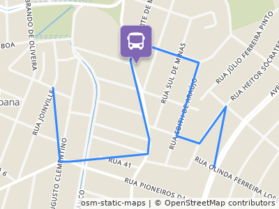 Mapa da parada