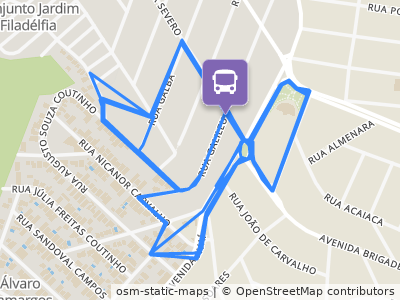 Mapa da parada