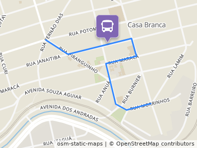 Mapa da parada