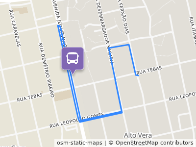Mapa da parada