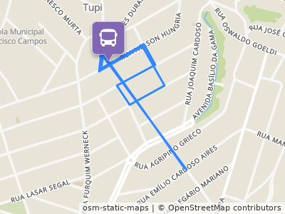 Mapa da parada