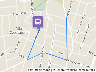 Mapa da parada