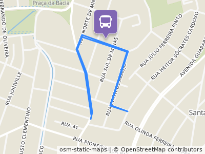Mapa da parada