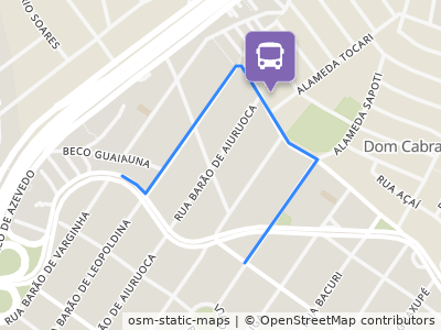 Mapa da parada
