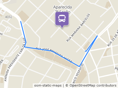 Mapa da parada