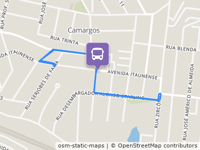 Mapa da parada