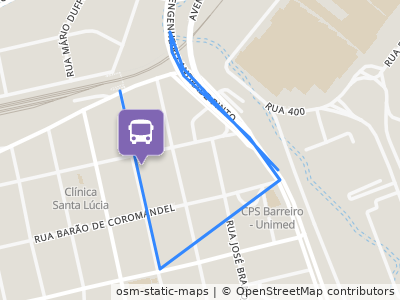 Mapa da parada
