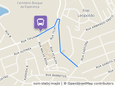 Mapa da parada